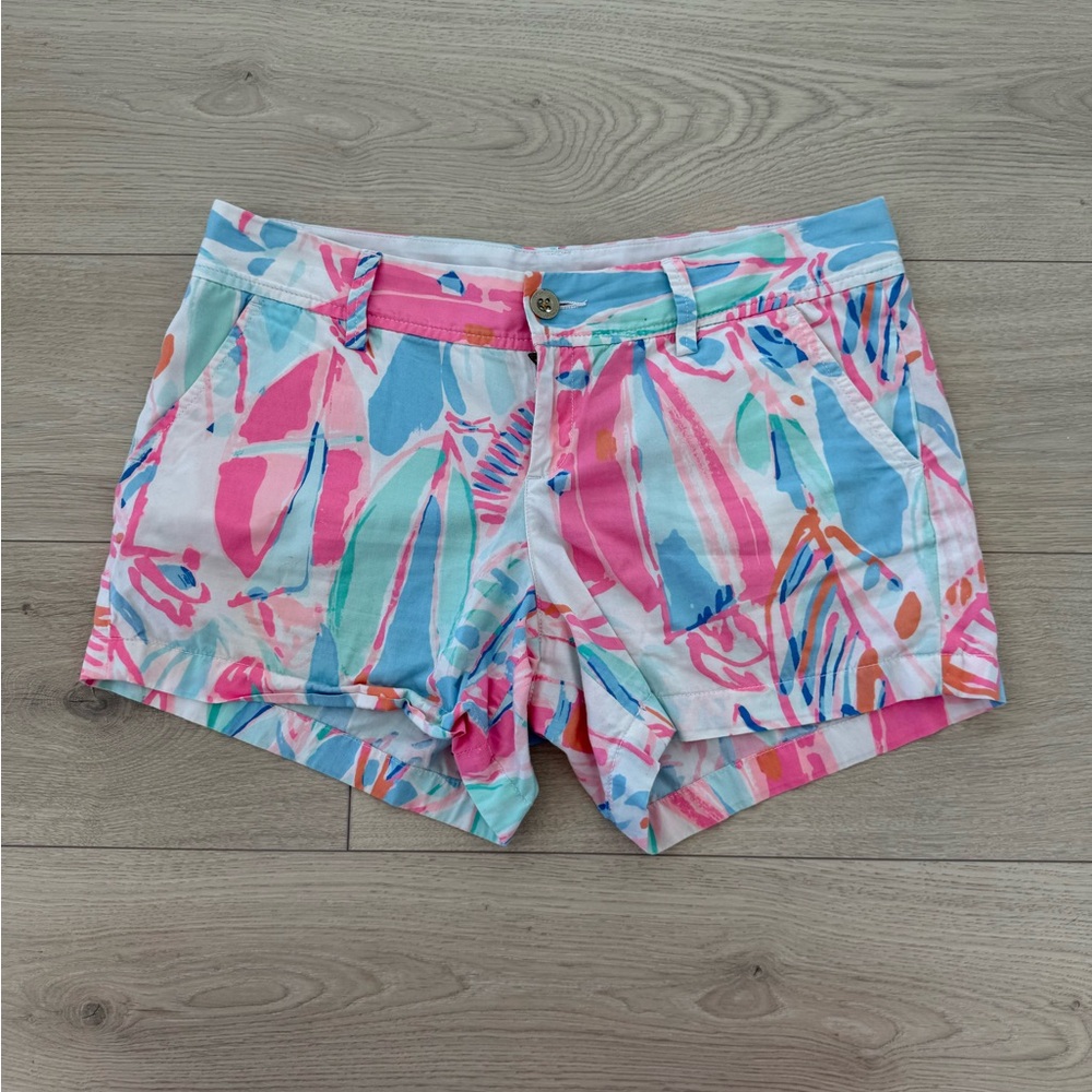 Lilly Pulitzer Pink and Blue Women's Shorts